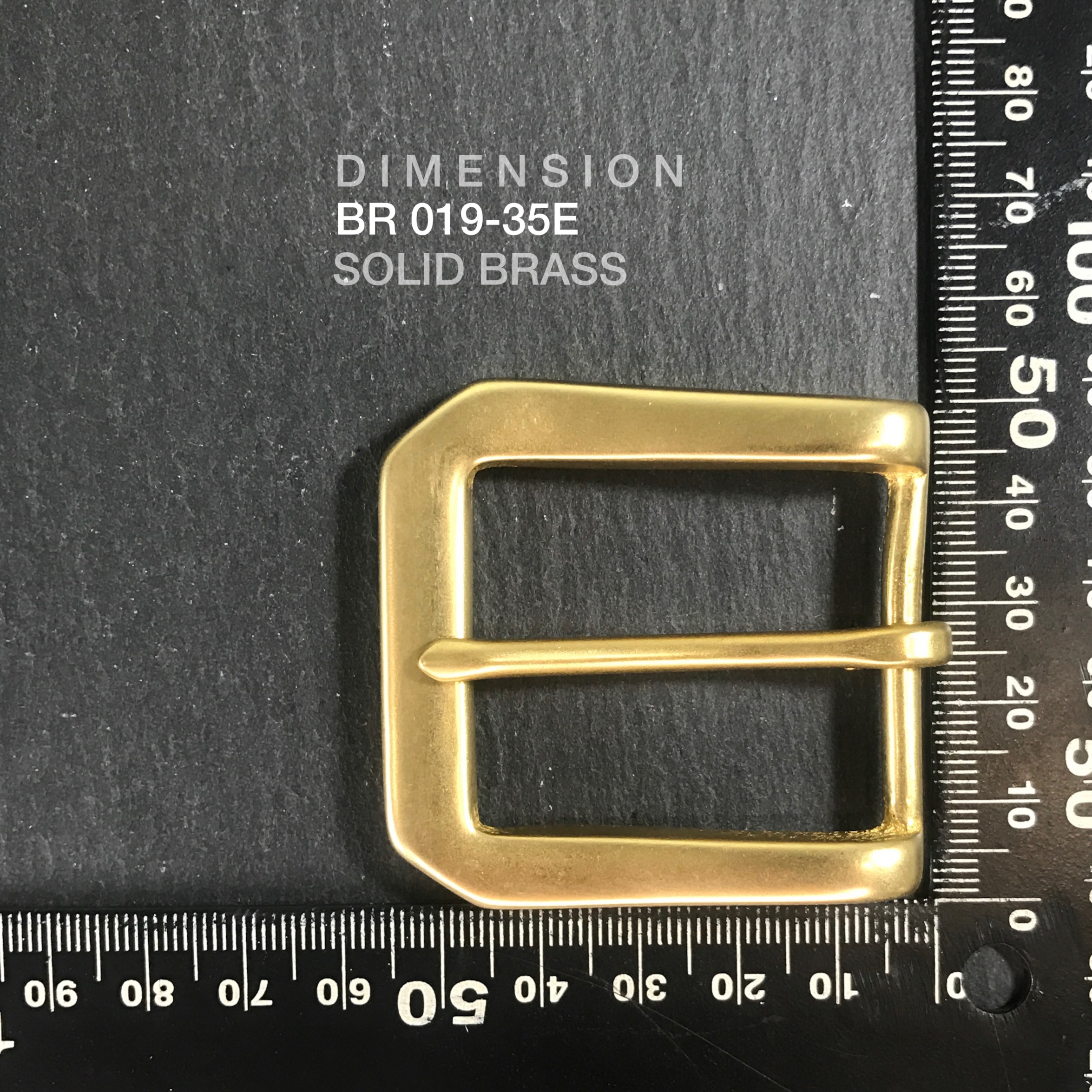 BR019-35E หัวเข็มขัดทองเหลือง ขนาด 35 มิล ** ราคาต่อชิิ้น** leatherbrass