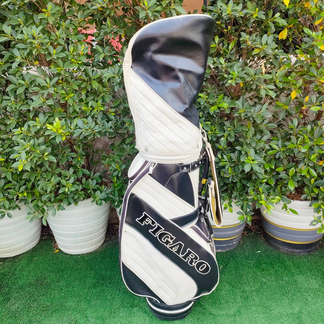 ถุงกอล์ฟ FIGARO มือสอง เท่มากๆ ถุงสวย ถุง TOUR ใบฝหญ่ หนังสวย บุกำมะหยี่