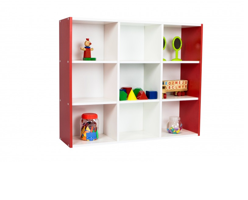 ชั้นวางไม้เด็ก 9 ช่อง , เฟอร์นิเจอร์ , เฟอร์นิเจอร์ไม้ , เฟอร์นิเจอร์เด็ก ,ชั้นวางหนังสือ , ชั้นไม้