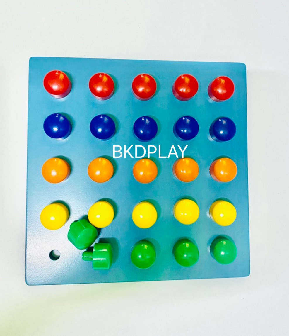 กระดานปักหมุด25หมุดใหญ่, pegboard ของเล่นเสริมพัฒนาการ, ของเล่นเด็กอนุบาล, สื่อการสอน กิจกรรมบำบัด