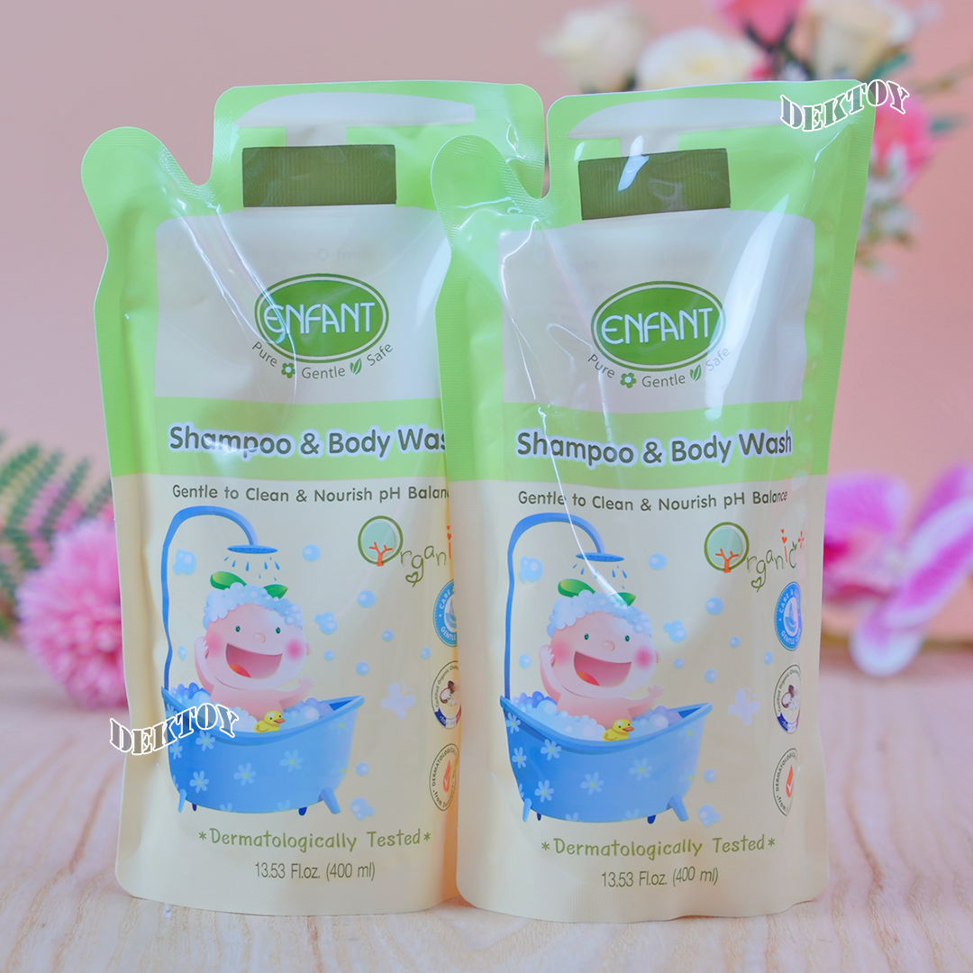 Enfant อองฟองต์แชมพูและครีมอาบน้ำORGANIC SHAMPOO & BODYWASH ใช้ได้ตั้งแต่แรกเกิด 500มล.