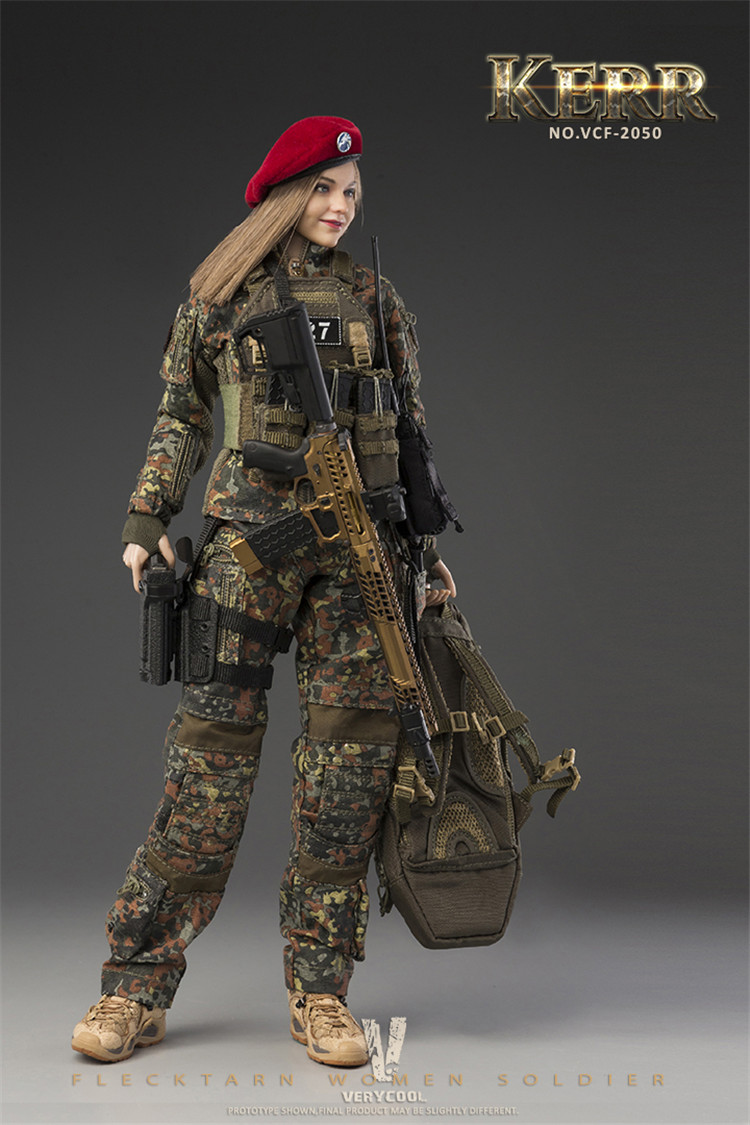 [สั่งจอง] VERYCOOL VCF-2050 1/6 KERR - FLECKTARN WOMEN SOLDIER Action Figure