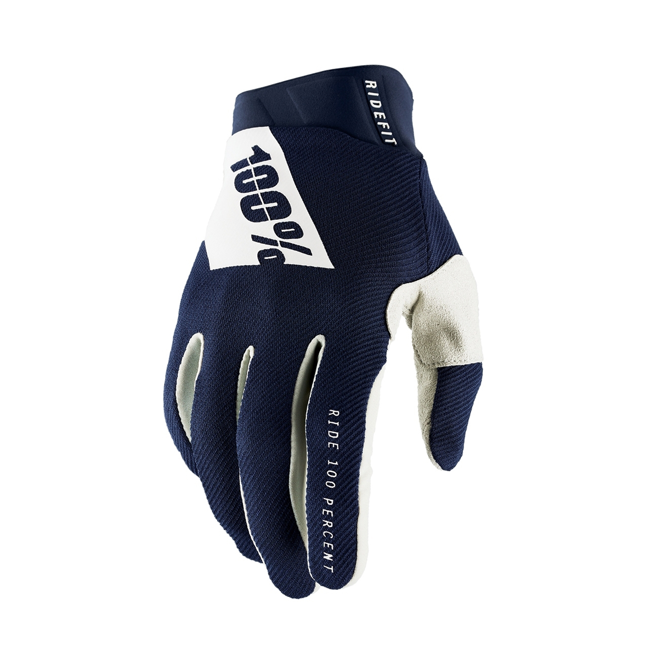 ถุงมือ 100% Ridefit 2021 - Navy/White