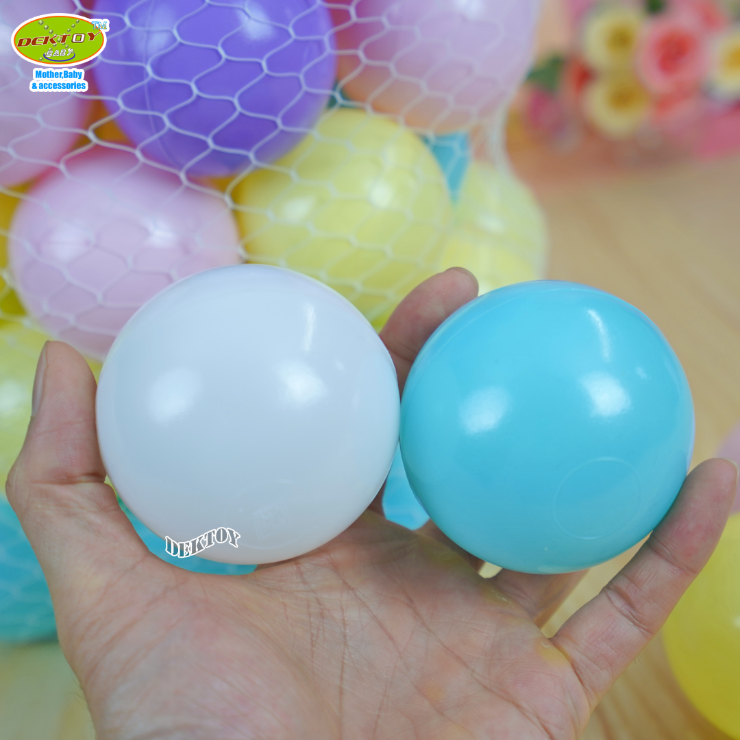 ของเล่นเด็ก SR TOY ลูกบอลพลาสติกหลากสี ขนาด 2.8 นิ้ว 100 ลูก