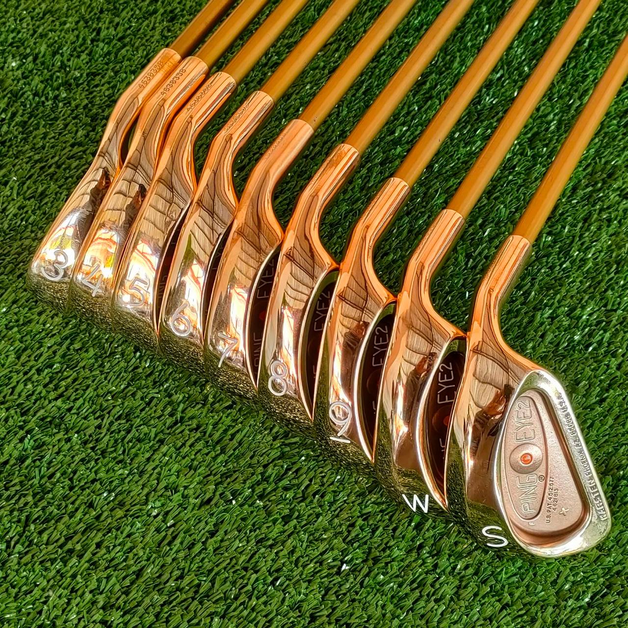 ชุดเหล็ก PING EYE 2 PLUS จุดส้ม มีเหล็ก 3 - 9 เเละ PW SW ก้าน ALDILA PING FLEX R