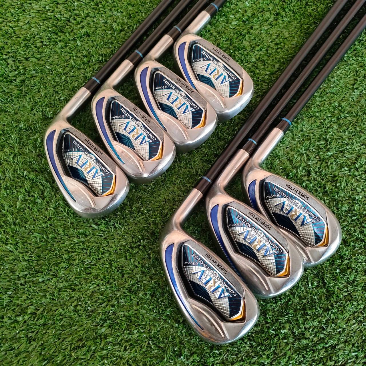 ชุดเหล็ก KASCO AREV เหล็กหน้าเด้ง SUPER HYTEN มีเหล็ก 5-9 เเละ PW AW ก้าน UDN FLEX R เหล็กคุณภาพสูง ตีไกลกว่าปกติ ก้านกราไฟต์ เบาสบาย ผลิตญี่ปุ่น คุณภาพคับแก้ว ราคาสุดคุ้มครับ