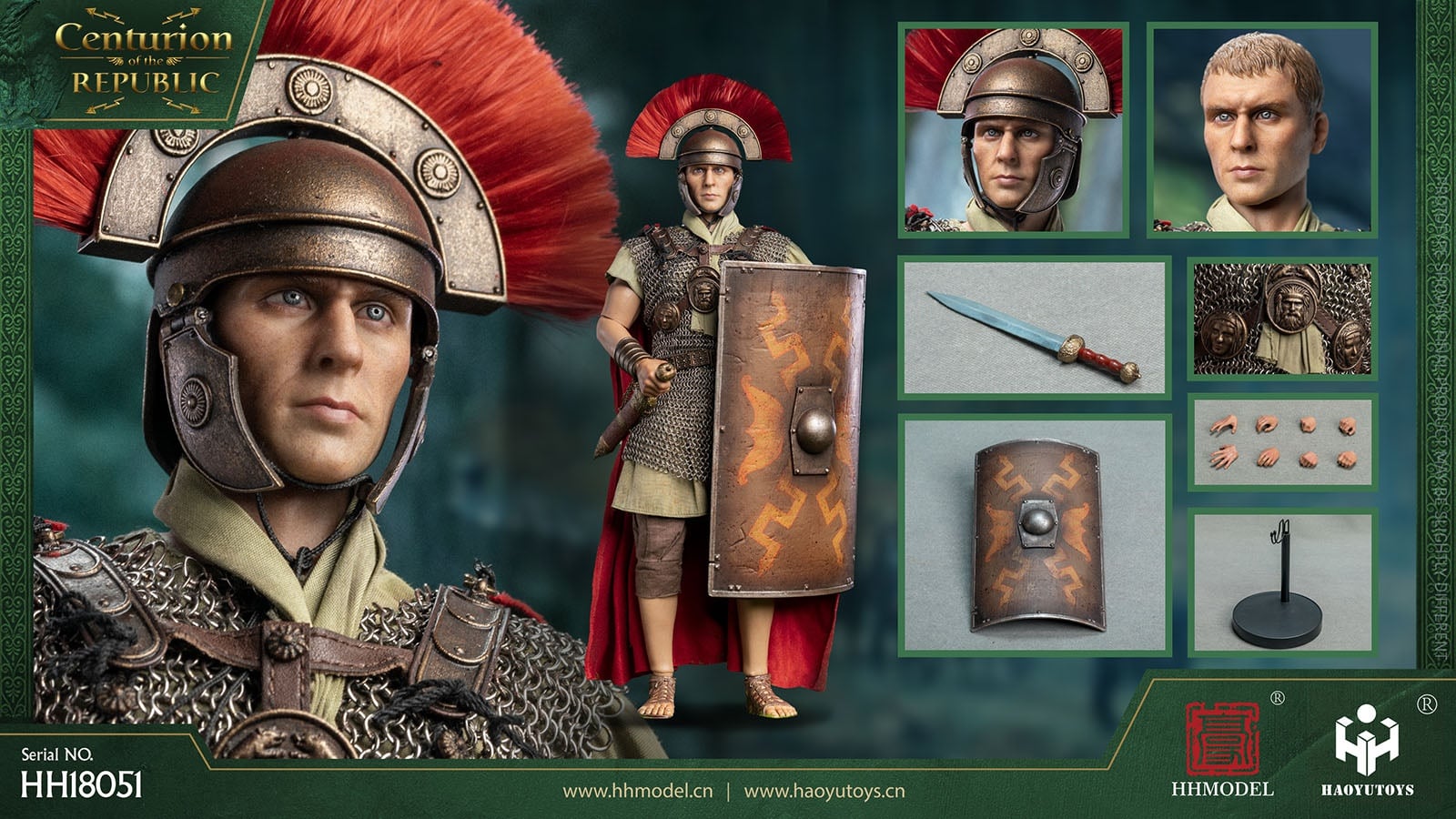 [สั่งจอง]HHMODEL & HAOYUTOYS HH18051 : 1/6 Imperial Legion - Thirteen Legion Centurion