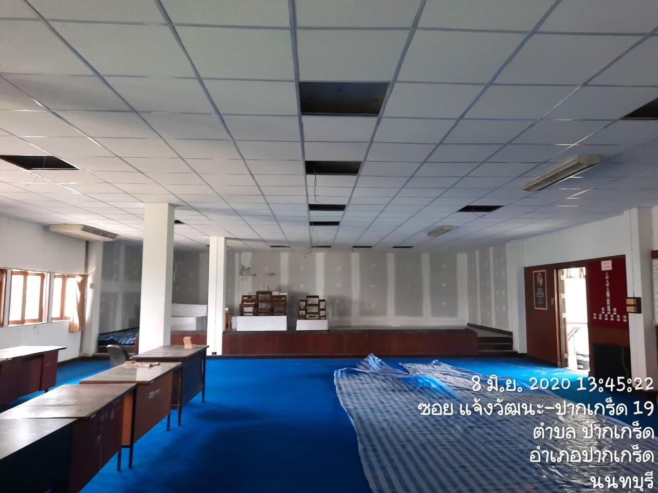 ดุริยางค์ตำรวจ(ปากเกร็ด) ปรับปรุงหลังคา,ฝ้า,เพดาน