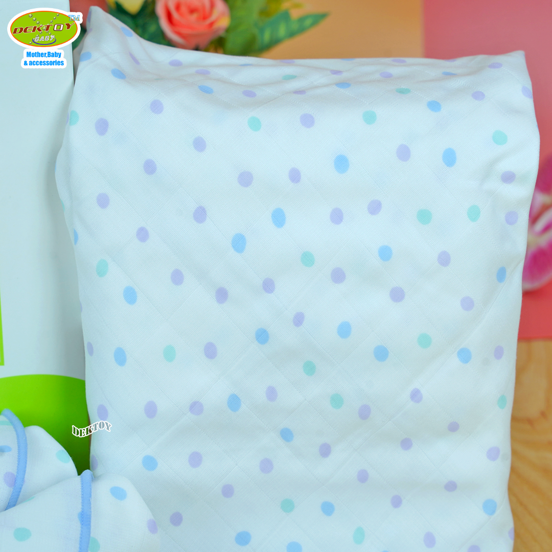 Pureen เพียวรีน ผ้าอ้อมเยื่อไผ่เพียวรีน สีฟ้า 29 x 29 นิ้ว 6 ผืน Organic Bamboo Cloth Diaper