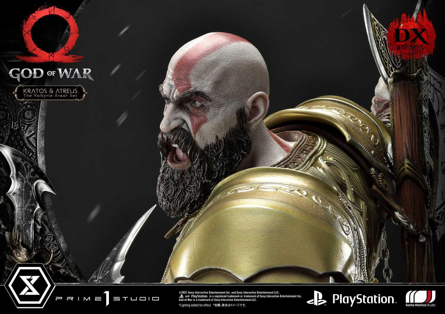 [สั่งจอง]Prime 1 Studio UPMGOW-03DX 1/4 : God of War - Kratos & Atreus The Valkyrie Armor Set (Deluxe Version)