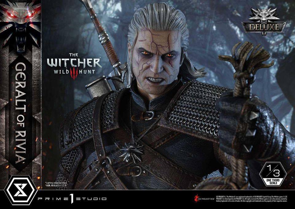 [สั่งจอง]Prime 1 Studio MMW3-01DX 1/3 scale Geralt of Rivia (The Witcher 3) Deluxe Version