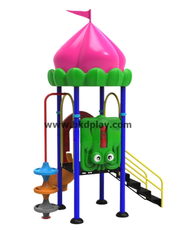 ชุดหอดอกบัว -ปีนป่ายอนุบาล-2, เครื่องเล่นสนามกลางแจ้ง , เครื่องเล่นสนามแบบเหล็ก,สไลเดอร์ OutdoorPlayground, ราคาโรงงาน สินค้าสั่งผลิต 10-20 วัน