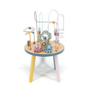 โต๊ะกิจกรรมเคลื่อนย้ายลูกปัดแสนสนุก ,โต๊ะกิจกรรมสารพัดแบบ , ของเล่นเสริมพัฒนาการเด็ก,สินค้าพร้อมส่ง