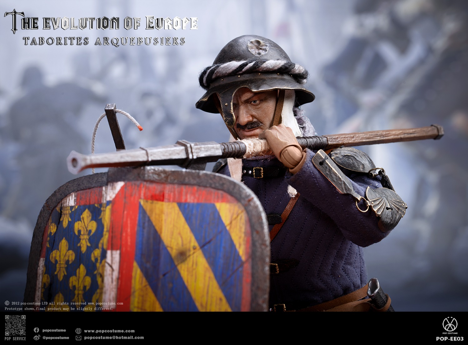 [สั่งจอง] POP COSTUME POP-EE03 1/6 : The Evolution of Europe Taborites Hussite Wars 1420 Arquebusiers