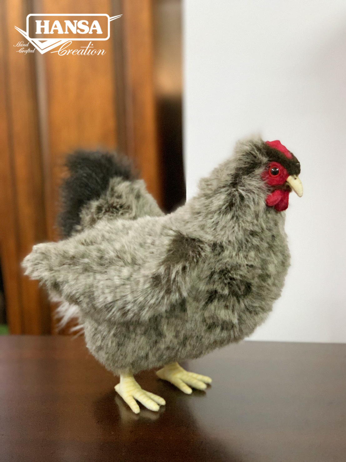 5622 Gray Hen 30cm.H - ตุ๊กตาแม่ไก่สีเทา