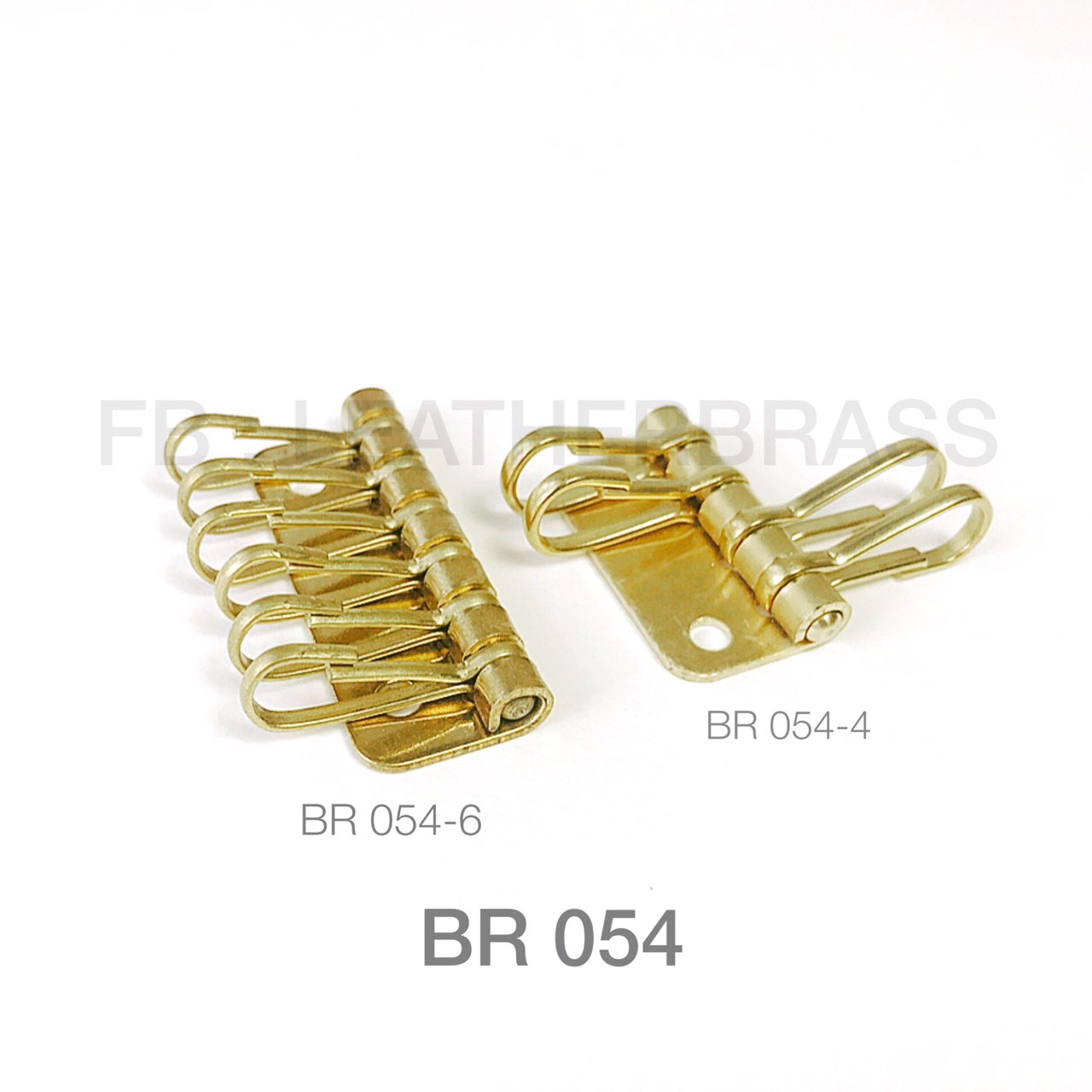 BR054 อะไหล่พวงกุญแจชุด อะไหล่ทองเหลืองแท้ อุปกรณ์งานหนัง **ราคาต่อชิ้น**