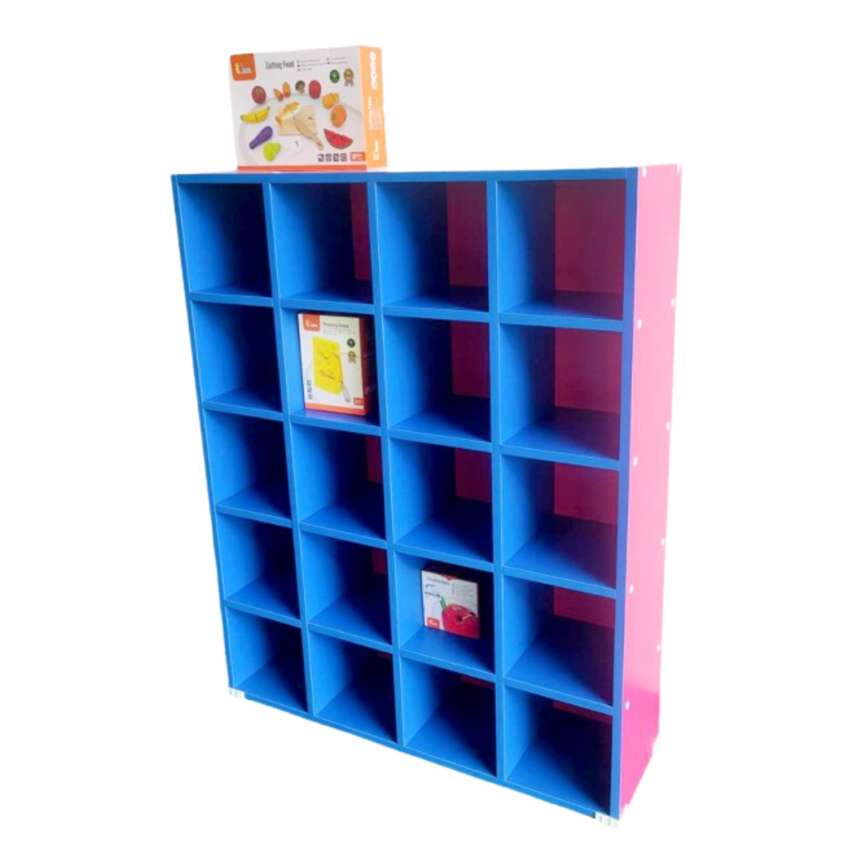 ชั้นวางสิ่งของ 20 ช่อง , เฟอร์นิเจอร์ , เฟอร์นิเจอร์ไม้ , เฟอร์นิเจอร์เด็ก ,ชั้นวางหนังสือ , ชั้นไม้