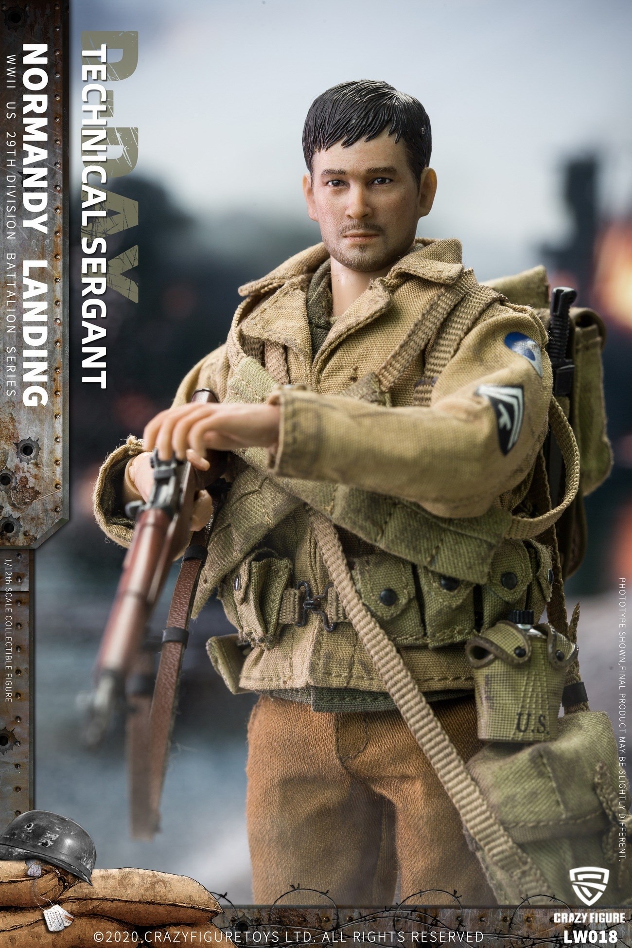 [สั่งจอง]Crazy Figure 1/12 : WWII U.S. Rangers On D-Day