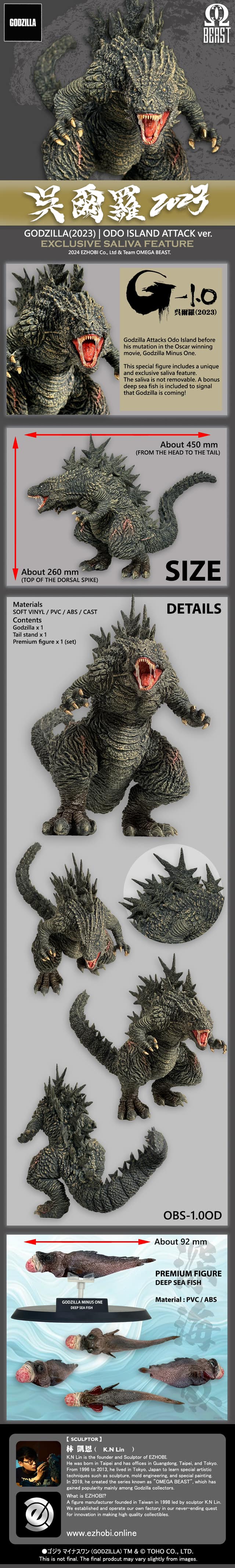[สั่งจอง]Hiya toys EBG0287 Exquisite Basic Series : GMK(2001) Godzilla
