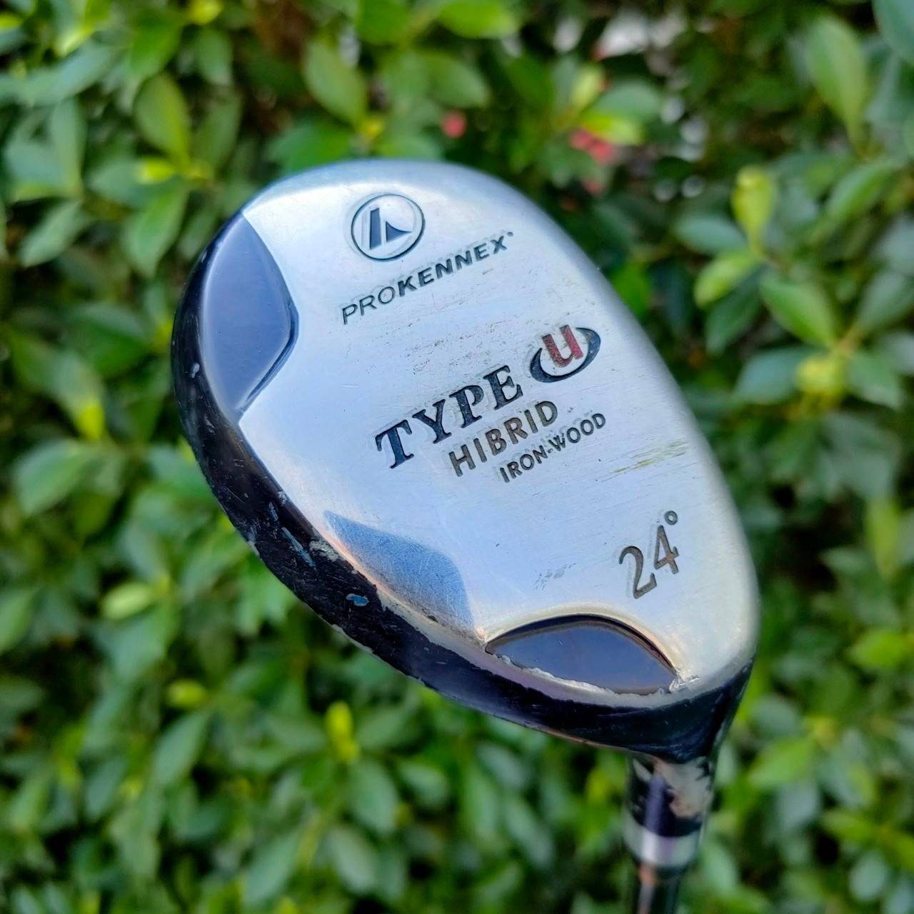 HYBRID PROKENNEX TYPE องศา 24 ก้าน TYPE U FLEX R ตีดีมากครับ ผลิตจากญี่ปุ่น *** หัวนี้มีตำหนิสีลอก ไม่แตกไม่บุบ *** ตีตรงแม่นกรีน น้ำหนักสบายๆ