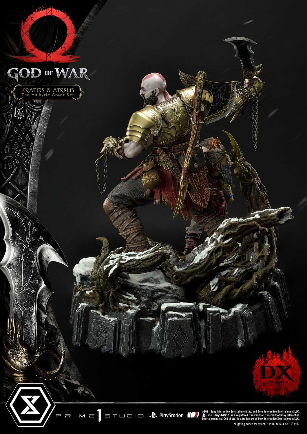 [สั่งจอง]Prime 1 Studio UPMGOW-03DX 1/4 : God of War - Kratos & Atreus The Valkyrie Armor Set (Deluxe Version)