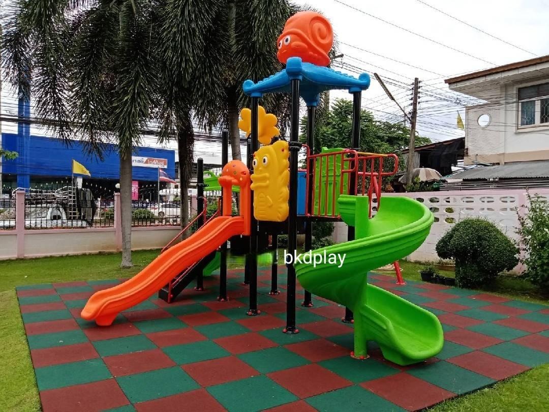 เครื่องเล่นสนาม กลางแจ้ง ชุดหมึกดอกไม้พร้อมชิงช้า สนามเด็กเล่น เครื่องเล่นสนามกลางแจ้ง ในร่มราคาถูก เครื่องเล่นสนามปฐมวัย playground outdoorplayground ครุภัณฑ์สนามเด็กเล่น, สพฐ,โครงการโรงเรียนประชารัฐ ศูนย์พัฒนาเด็กเล็ก