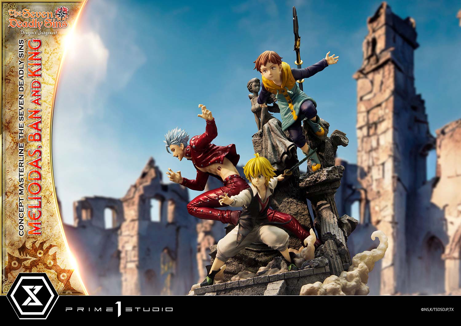 [สั่งจอง]Prime 1 Studio : Meliodas, Ban, and King (The Seven Deadly Sins)