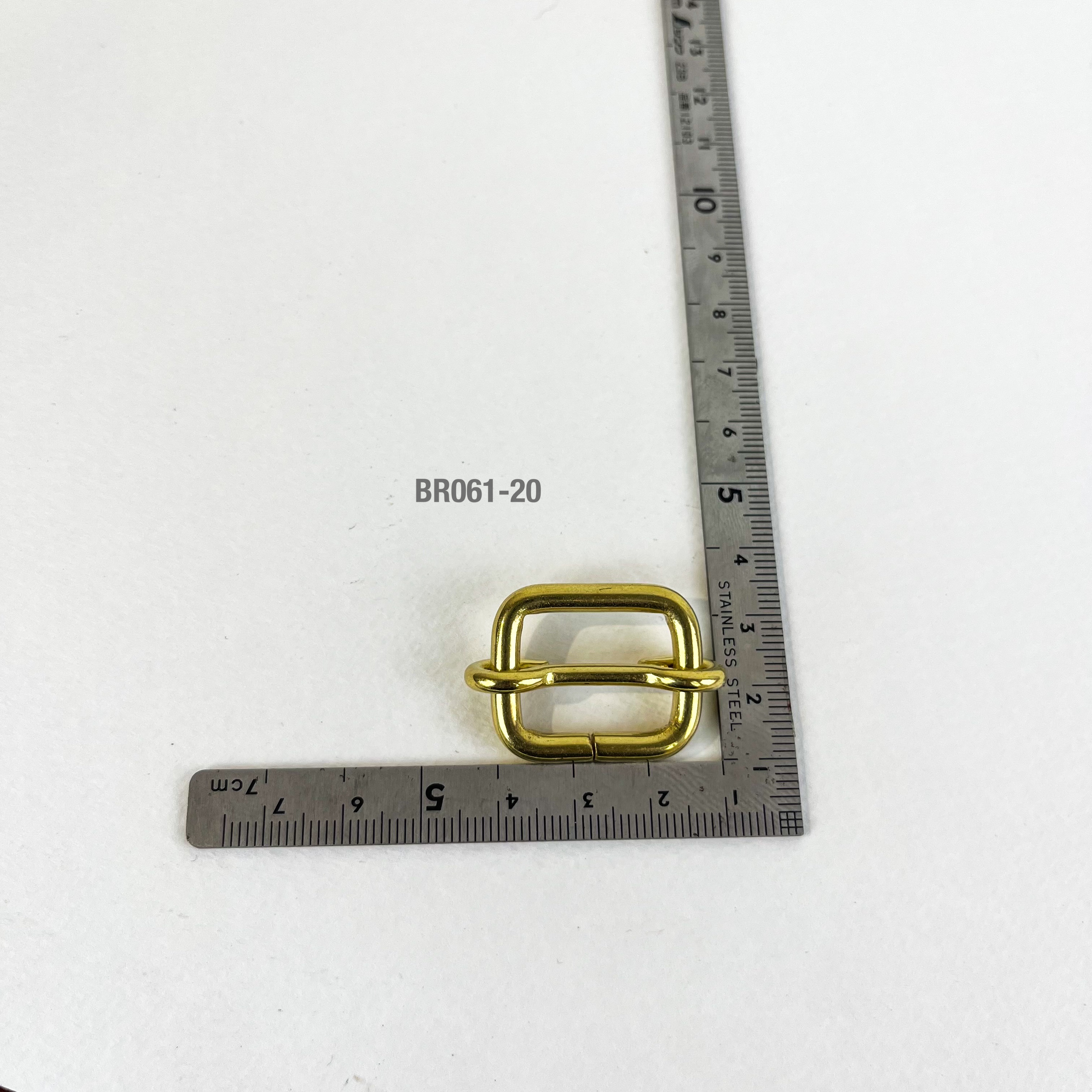 BR061 อะไหล่ปรับสายกระเป๋า อะไหล่ทองเหลืองแท้ อุปกรณ์งานหนัง leatherbrass **ราคาต่อชิ้น**