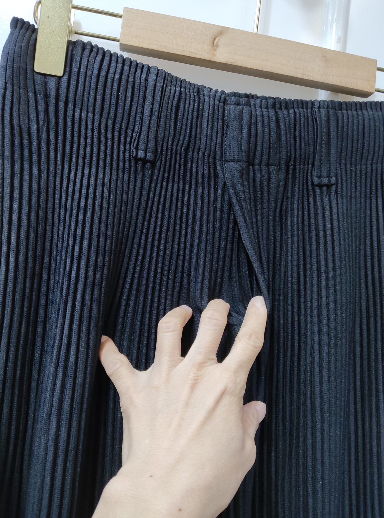 UNISEX ยาว 38 นิ้ว 2MUAY รุ่น GM0755 กางเกงอัดพลีท THICK STRAIGHT FIT PLEATED PANTS 4 สี FREE SIZE