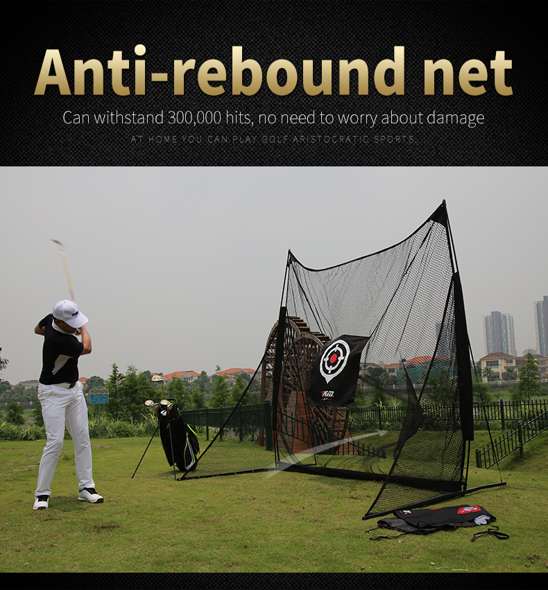 Golf Practice Net ตาข่ายฝึกซ้อมกอล์ฟ PGM LXW015 Size 2.5 x2.5 x1.26 M. มีเป้าให้ 2 แบบ ซ้อมไดร์ฟ ซ้อมชิพ ( ไม่รวมพรม Not including the mat )