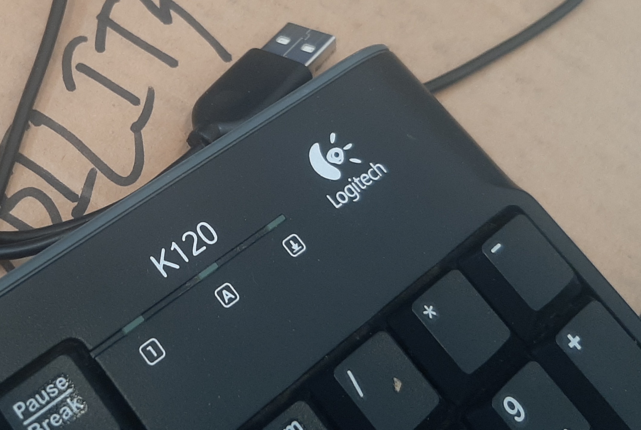 Keyboard Thai มีสาย Logitech USB Keyboard K120 มือสอง สภาพดี ประกันร้าน 7 วัน