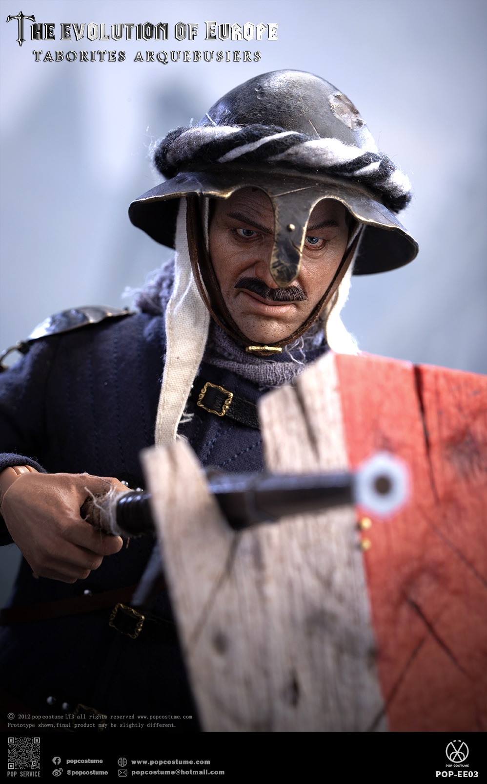 [สั่งจอง] POP COSTUME POP-EE03 1/6 : The Evolution of Europe Taborites Hussite Wars 1420 Arquebusiers