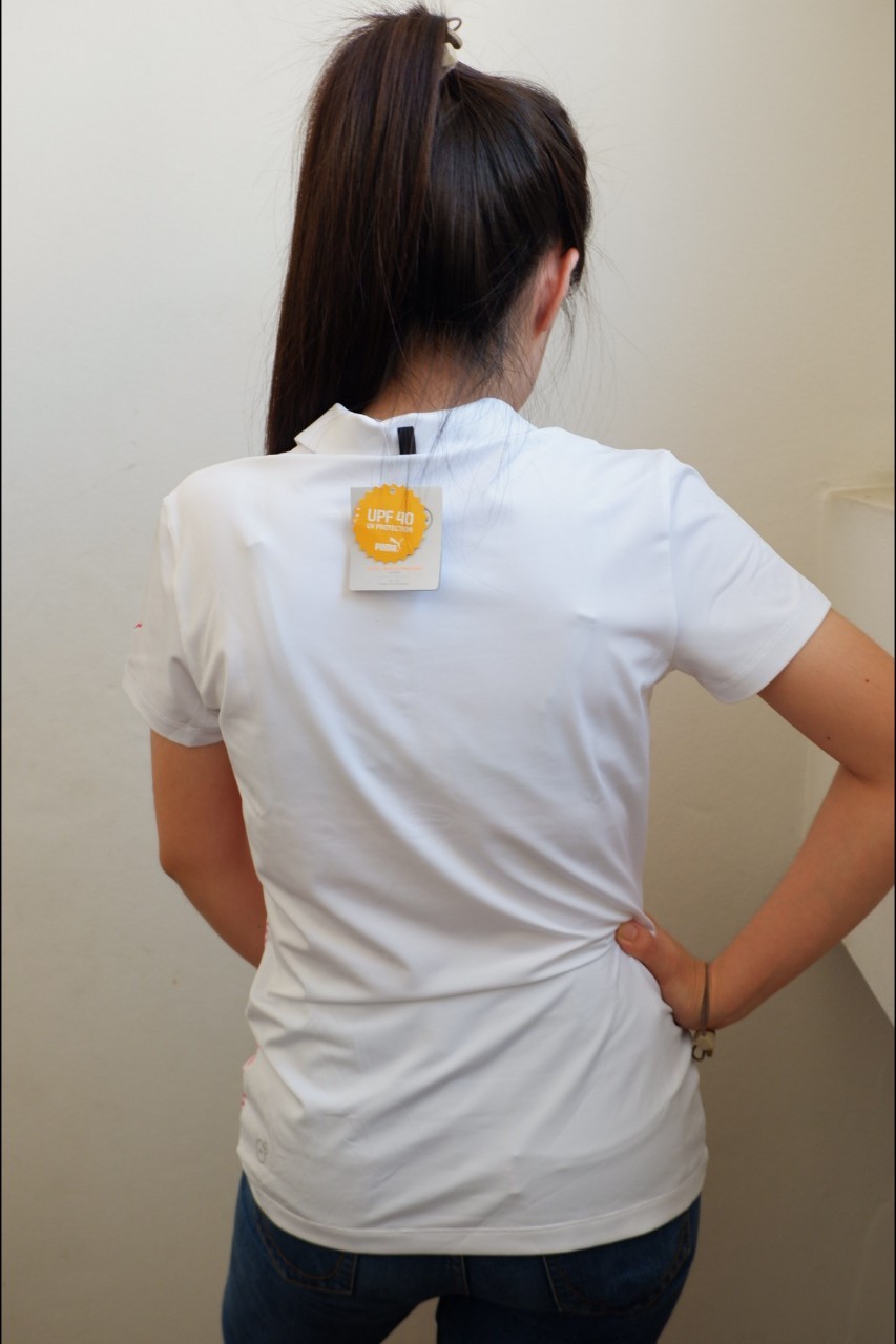 เสื้อกอล์ฟผู้หญิง GOLF POLO PUMA ROAD MAP PUMA WOMEN