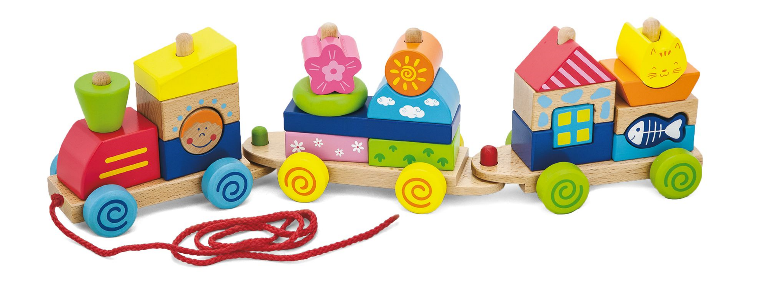 ชุดบล็อกไม้ออกแบบรถไฟ ของเล่นไม้, ของเล่นเด็ก, จิ๊กซอว์, ตัวต่อ, บล็อก,ของเล่นไม้, ของเล่นเสริมพัฒนาการ, พร้อมส่ง