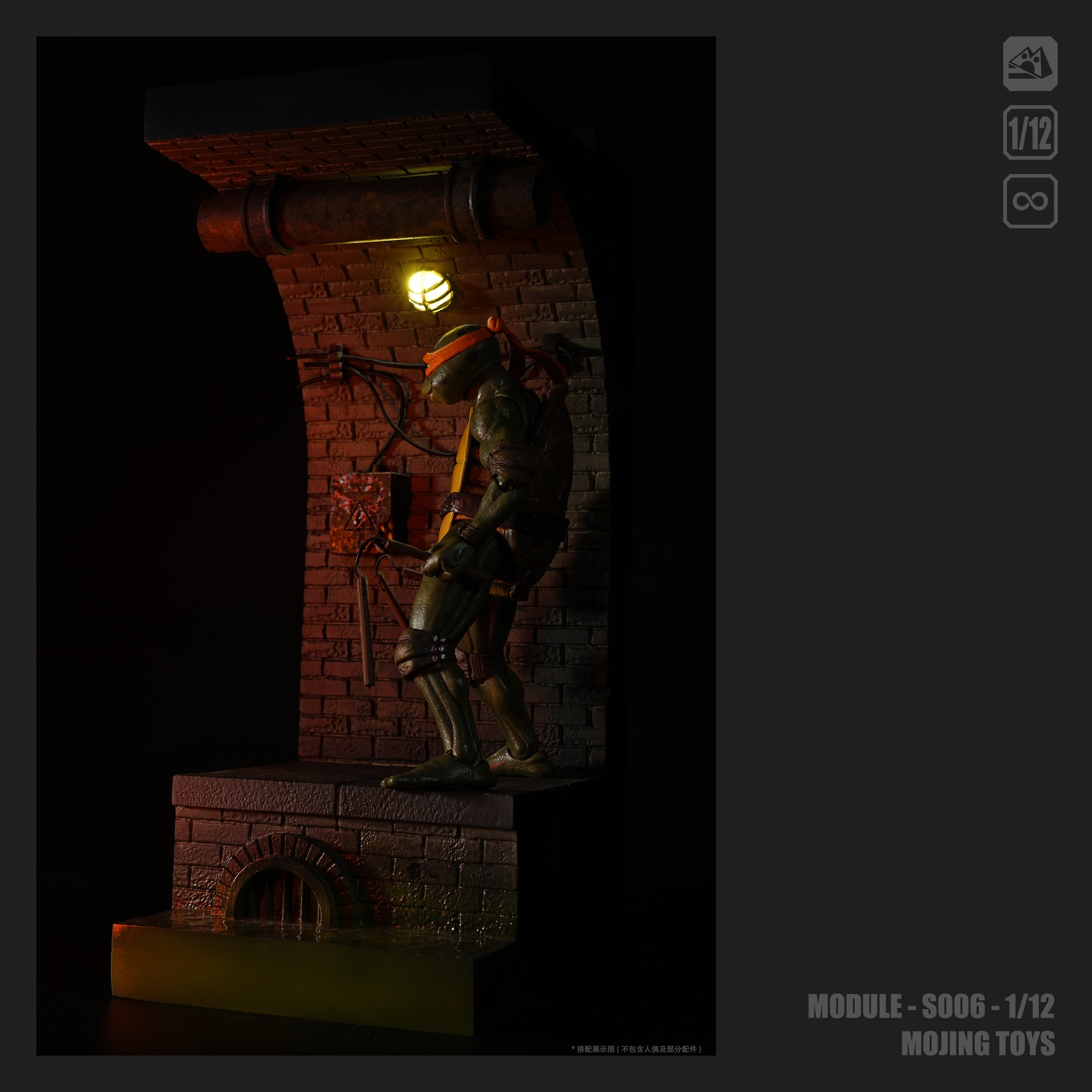 [สั่งจอง]mOjingToys 1/12 : Module Series American Comic Sewer Scene Taupe