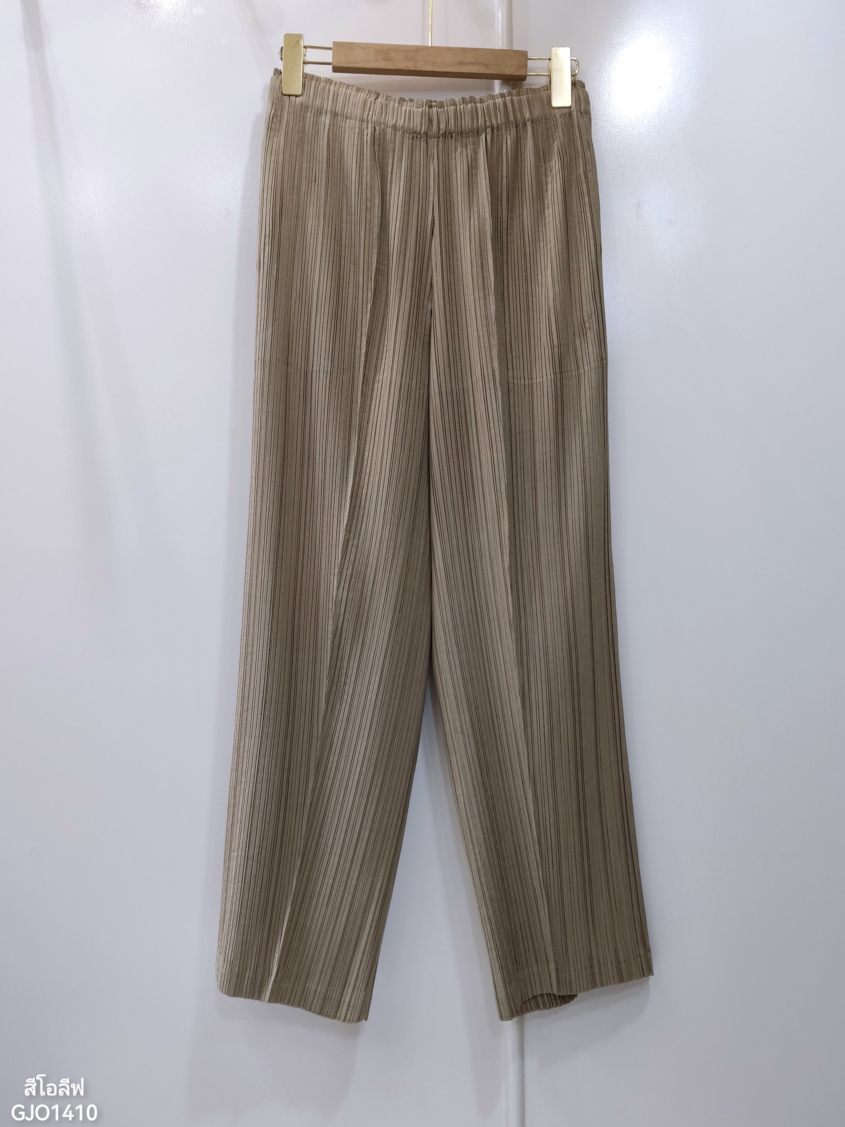 ยาว 36 นิ้ว 2MUAY GJO1410 กางเกงพลีทคุณภาพ STRIGHT PLEATED PANTS 8 สี FREE SIZE
