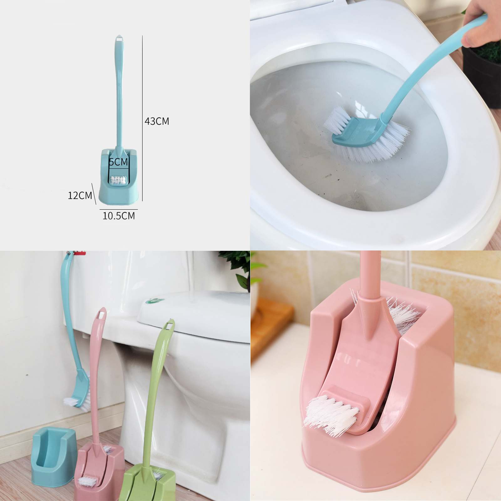 🔥Sale ลดราคา🔥 แปรงขัดชักโครก มี2รุ่น รุ่น2หัว/หัววงรี แปรงทำความสะอาดห้องน้ำ มีฐานตั้ง มีให้เลือกหลายสี หลายแบบ