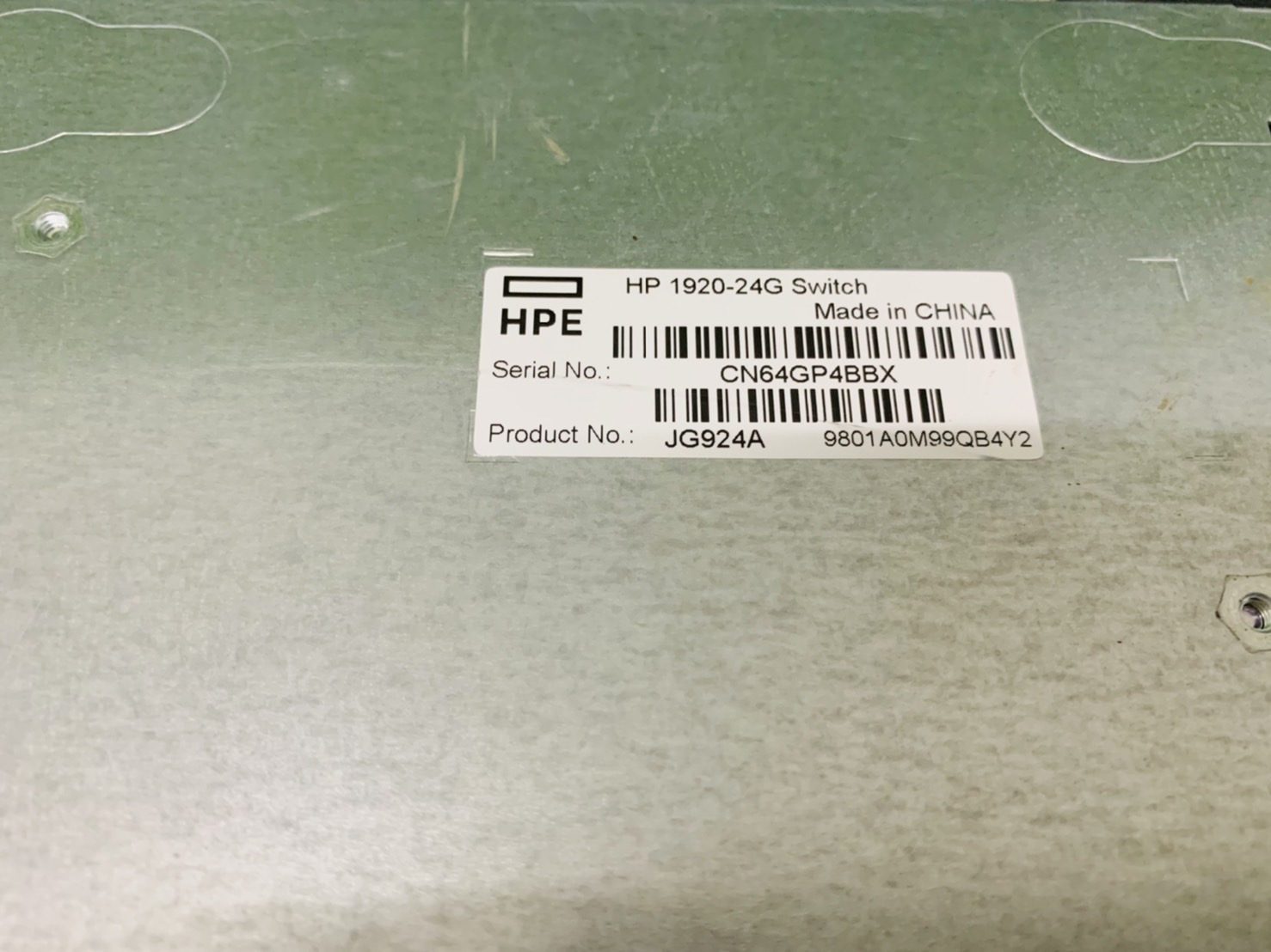 สวิตซ์ฮับ Gigabit Switching Hub HP 1920-24G (JG924A) 24 Port + 4 Port SFP