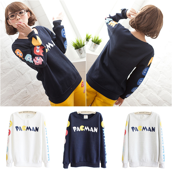 เสื้อสเวตเตอร์กันหนาว เสื้อแขนยาวพิมพ์ลาย PAGMAN-12325
