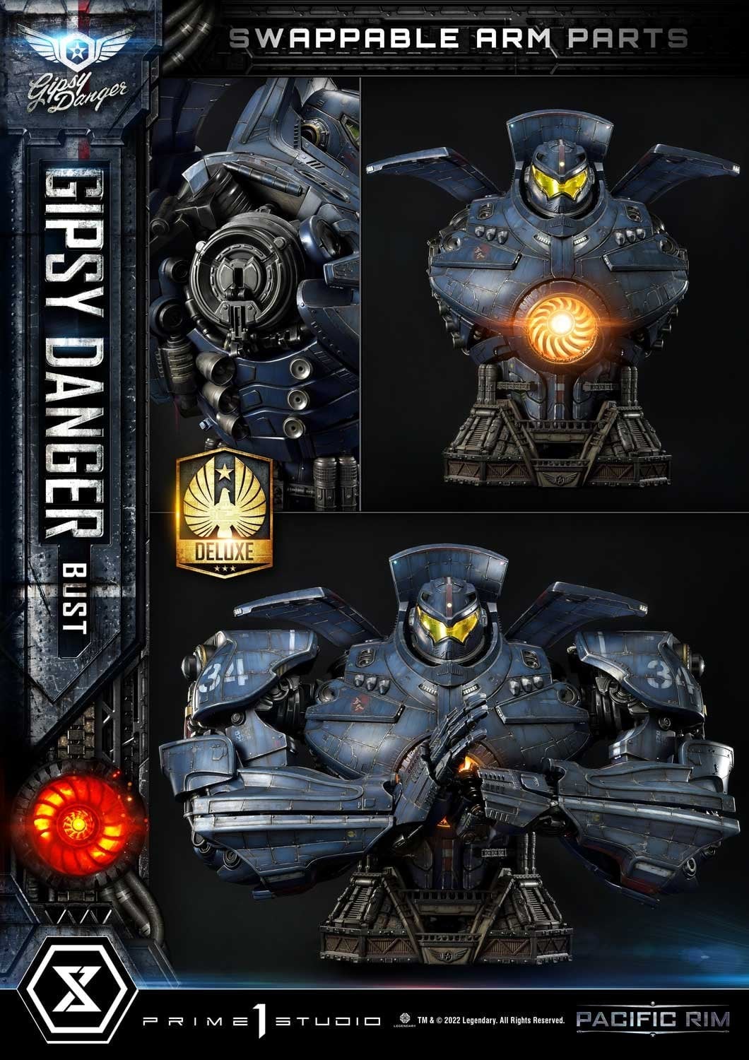 [สั่งจอง]Prime 1 Studio Non Scale : Gipsy Danger Bust (Pacific Rim)