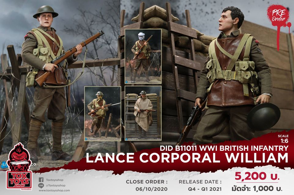 [สั่งจอง]DID B11011 1/6 WWI British Infantry Lance Corporal William