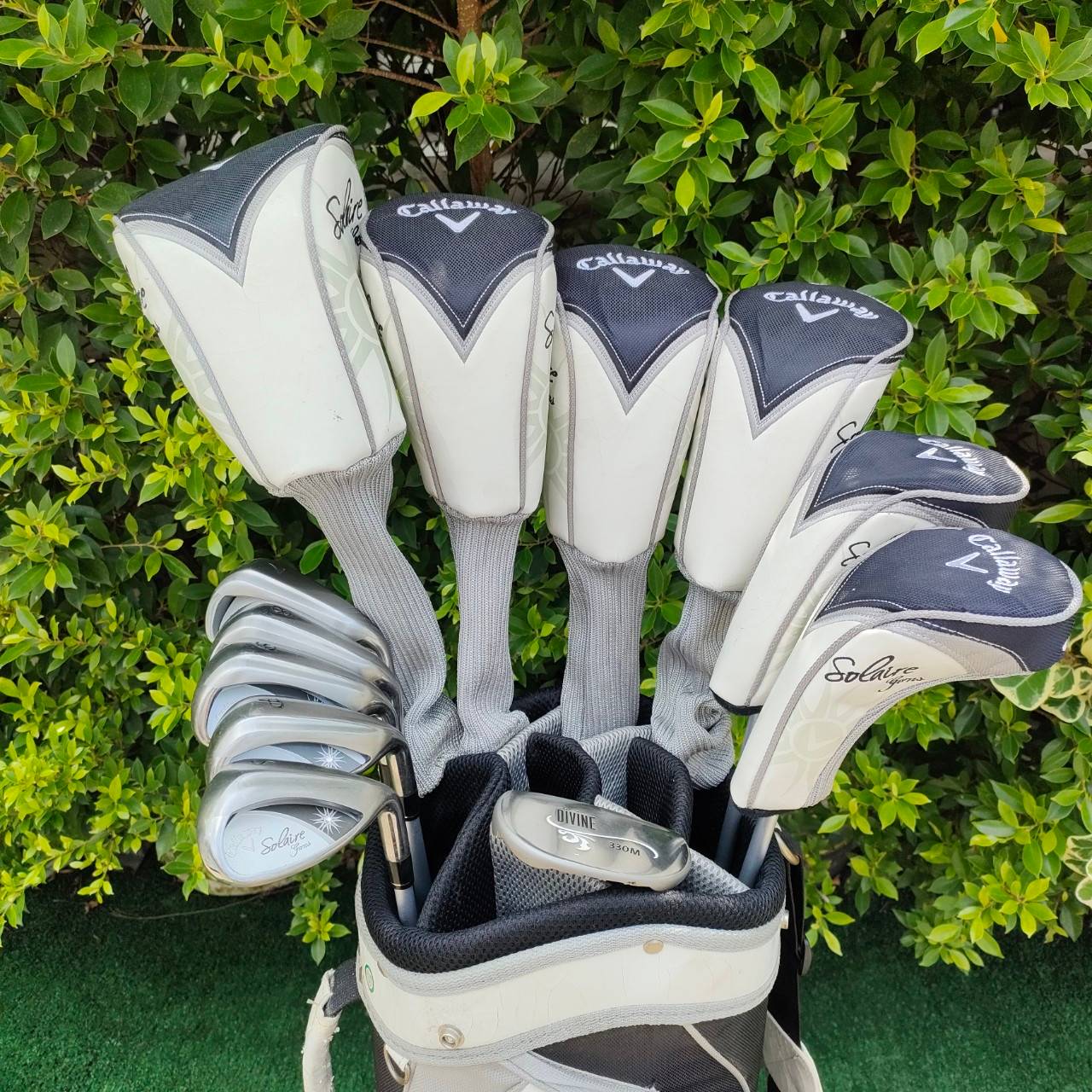 **ไม้กอล์ฟครบชุดสำหรับผู้หญิง** FULLSET CALLAWAY SOLAIRE GEMS ชุดใหญ่!! หัวไม้ 6 หัว!! ไม้สุดพรีเมี่ยม!! COVER ครบชุด วัสดุสุดพรีเมี่ยม!! ไม้กอล์ฟมือสอง ของแท้ BY NakaraLuxurious