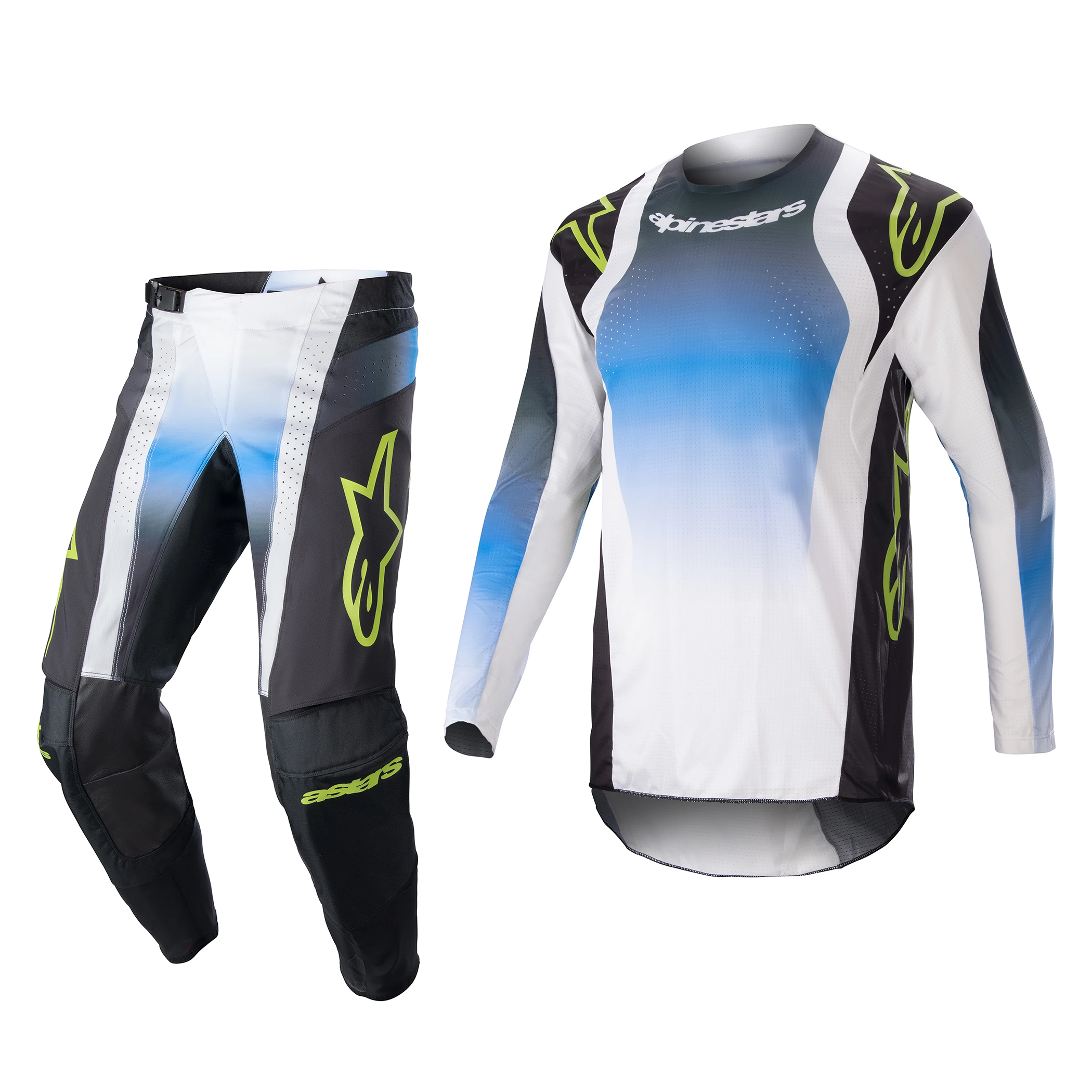 ชุด Alpinestars 2023 Techstar Push - Nightlife Ucla Blue/White