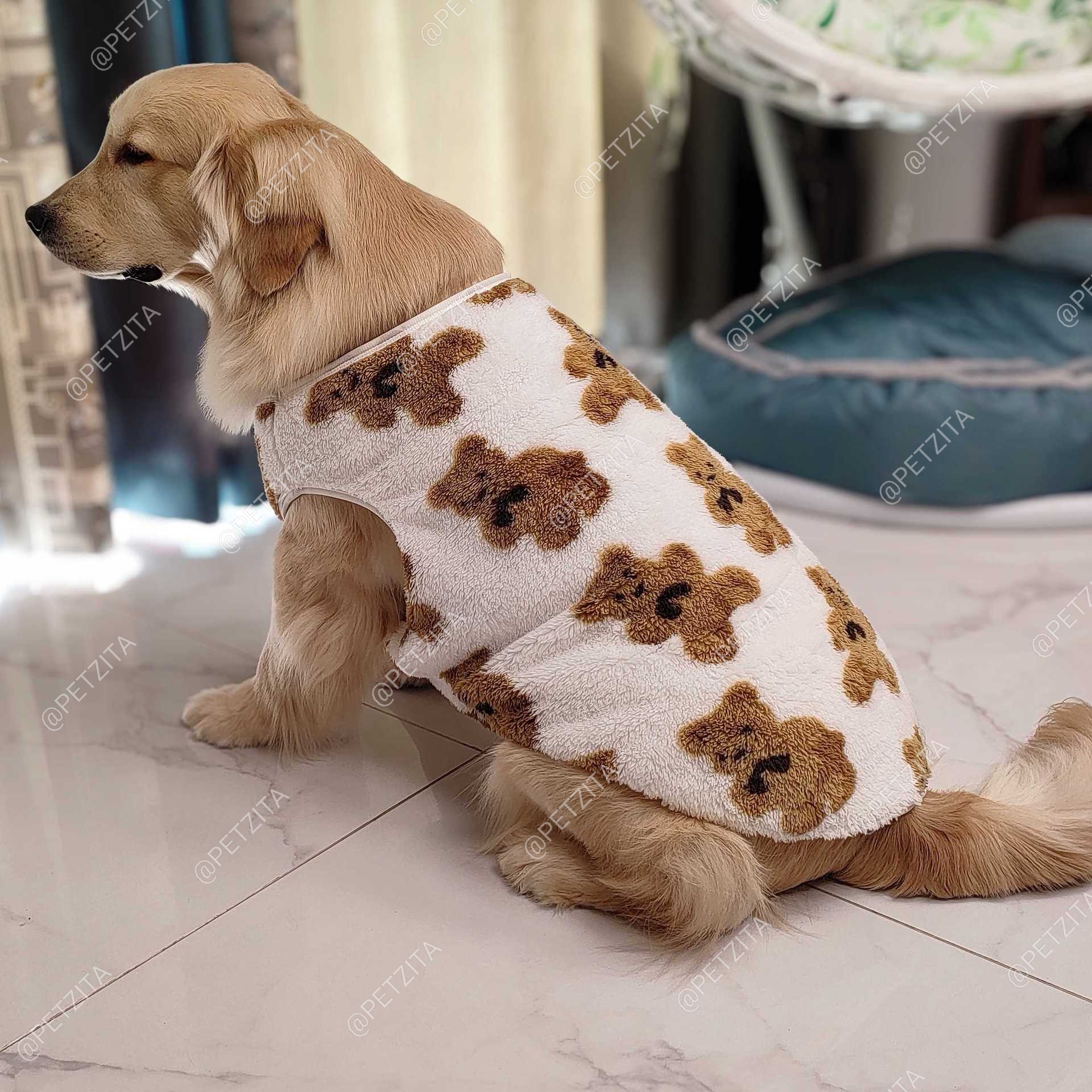 🇹🇭พร้อมส่ง🇹🇭 🐶🐕 เสื้อผ้าสำลีขนปุยนุ่มนิ่ม สำหรับ สุนัขพันธุ์กลาง ถึง หมาใหญ่