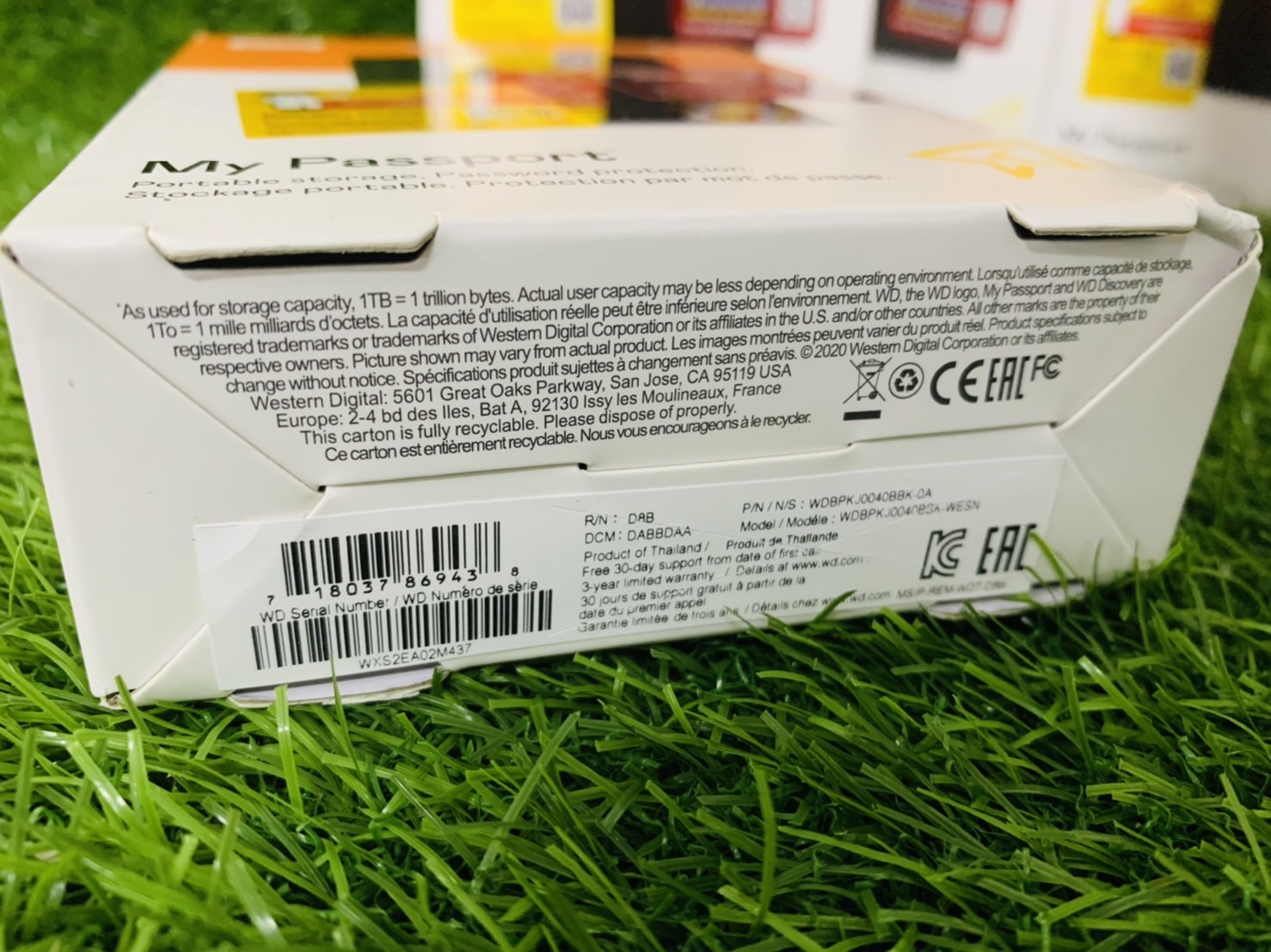 WD External Harddisk 4TB ฮาร์ดดิสก์แบบพกพา รุ่น NEW My Passport ,4 TB, USB 3.0 External HDD 2.5" ของใหม่