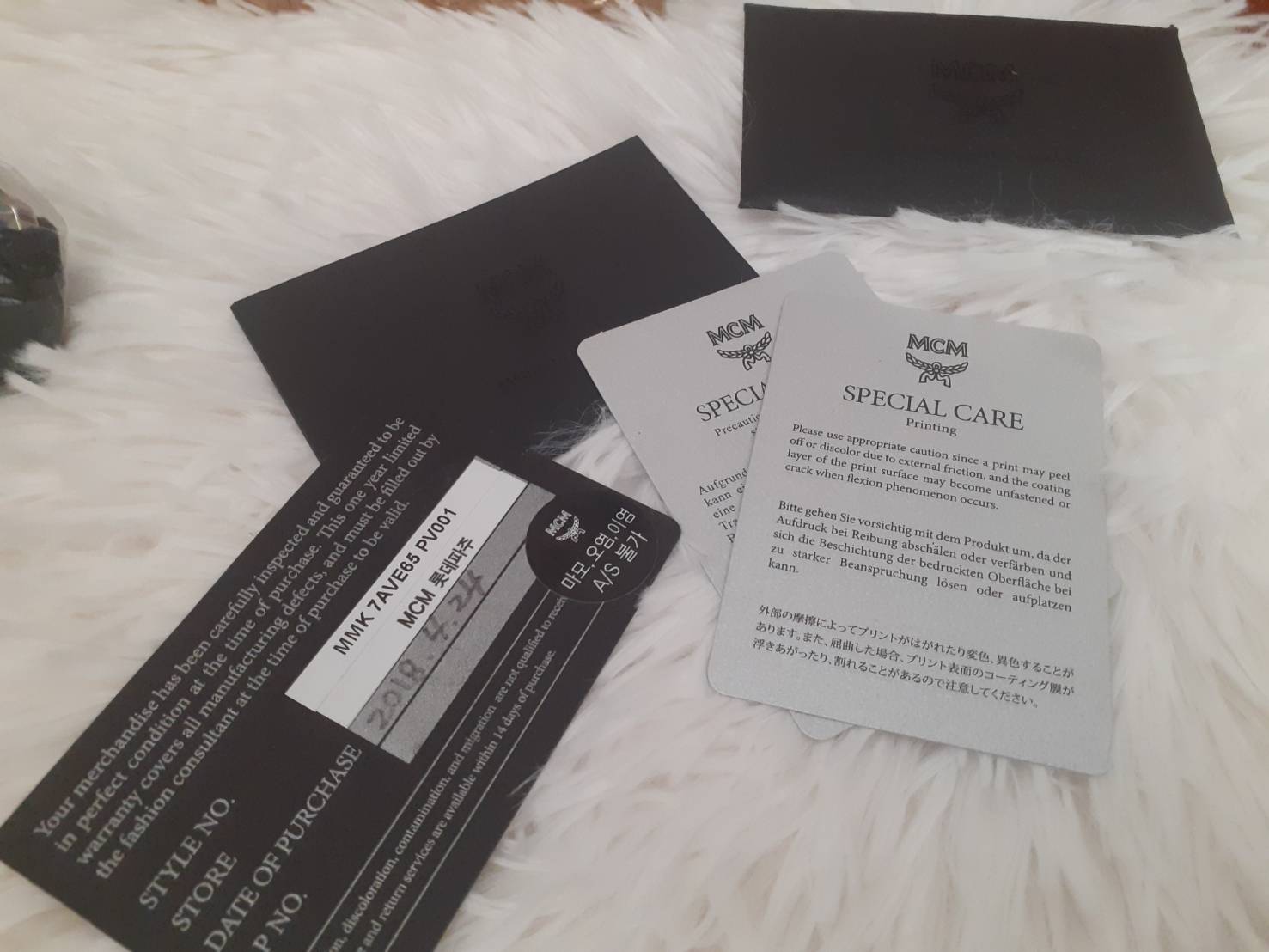 NAKARA LUXURIOUS ของใหม่ กระเป๋าเป้ MCM ของแท้ ลายทหาร สีชมพู รุ่นลิมิเต็ด Size Mini มีการ์ด