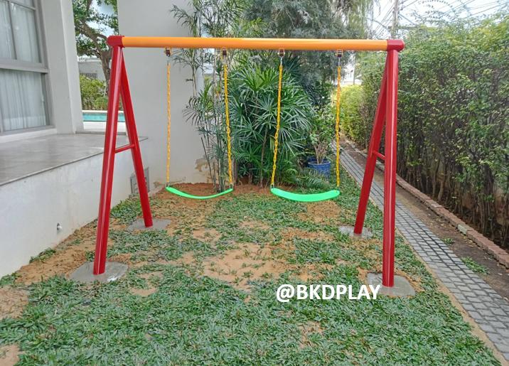 ชิงช้า2ที่นั่ง, เครื่องเล่นสนามเหล็กนำเข้า, ของเล่นสนาม, เครื่องเล่นสนามกลางแจ้ง พร้อมส่ง