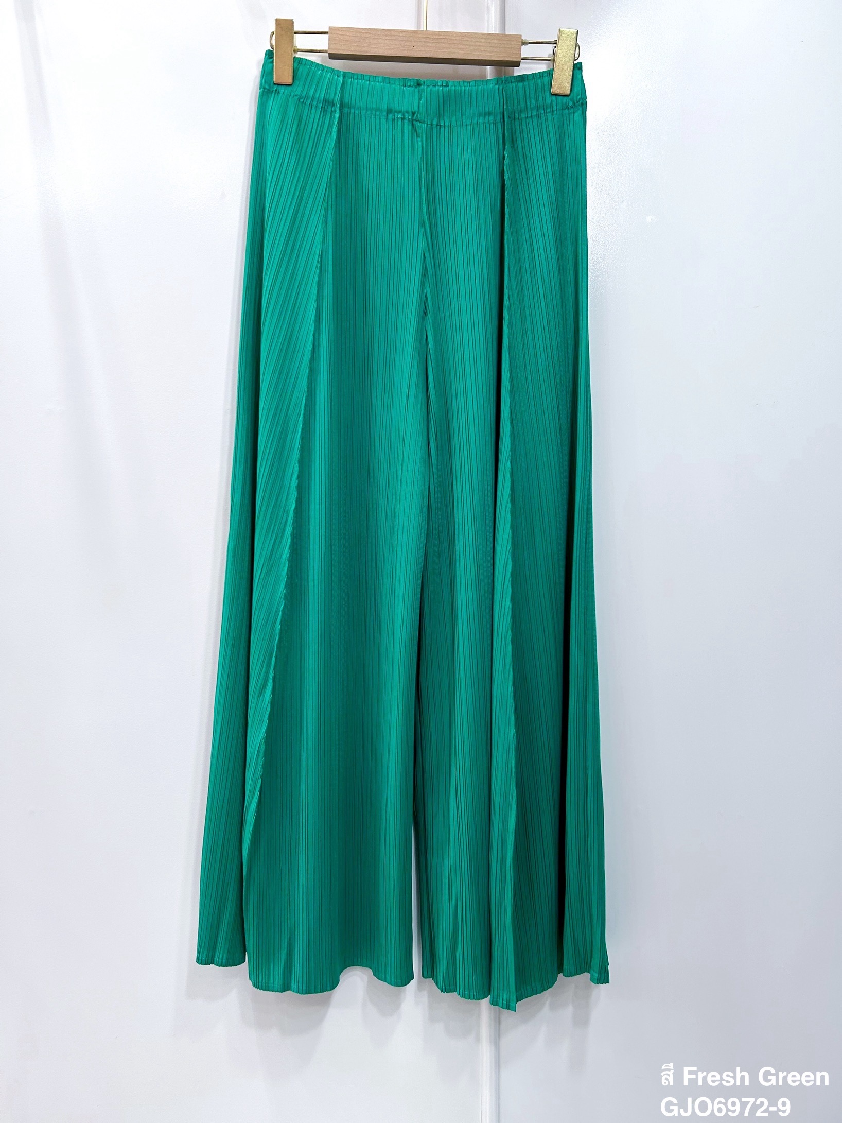 ยาว37.5"นิ้ว! 2MUAY กางเกงผู้หญิง กางเกงพลีทคุณภาพ รุ่น GJO6972 WIDE LEG PLEAT PANT FREE SIZE