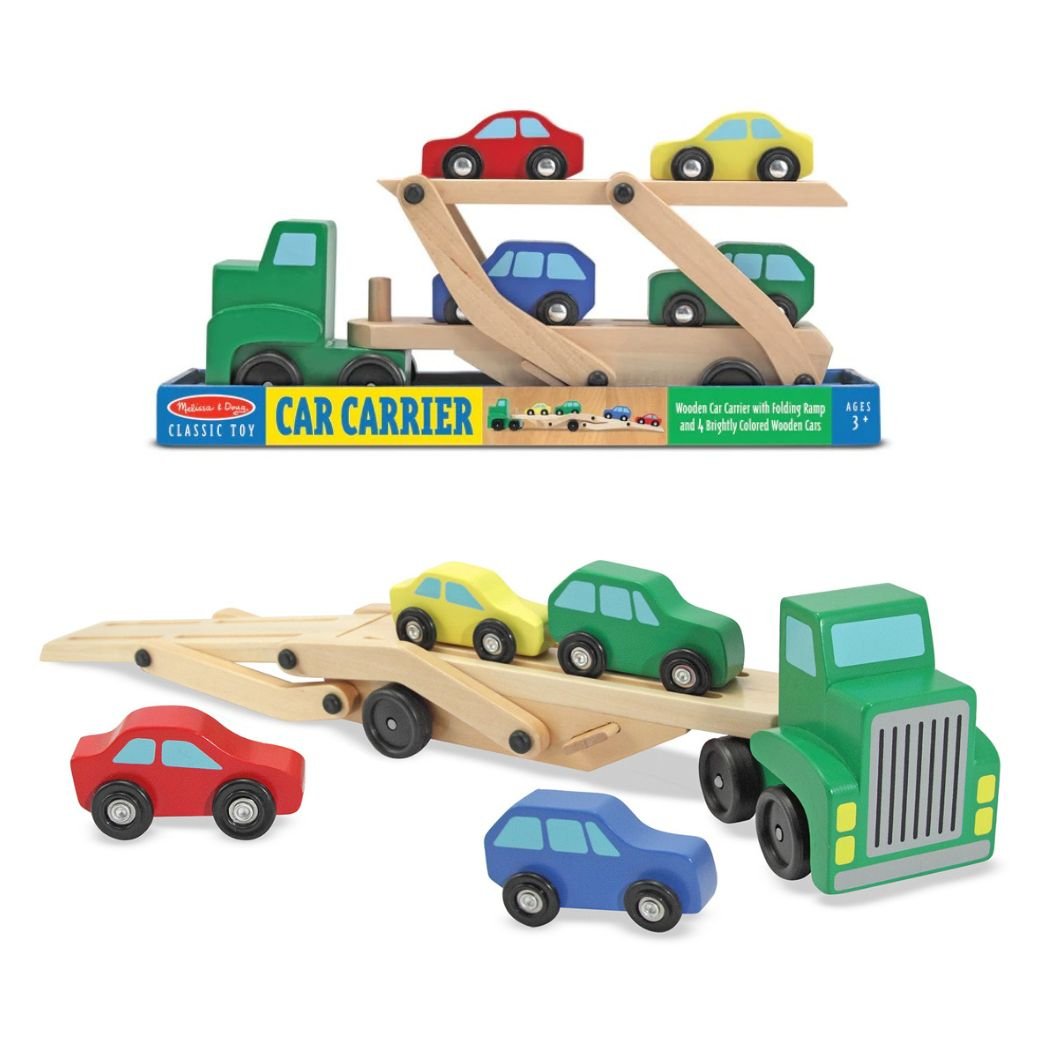 รถยก รถบรรทุกขนรถ 4 คัน Melissa & Doug Car Carrier รุ่น 4096 ของเล่นเสริมพัฒนาการเด็ก