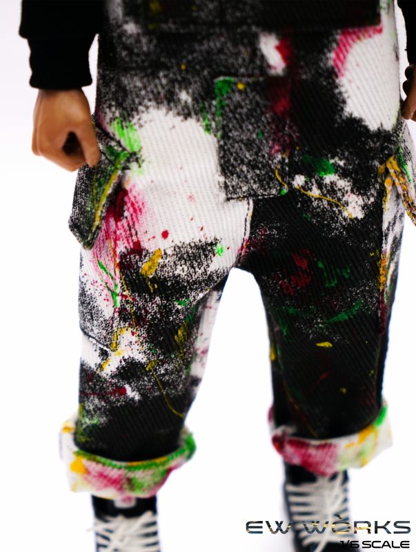 [สั่งจอง]EW WORKS EW002 1/6 Smudge Printing Handmade Graffiti Splashing Ink Overalls